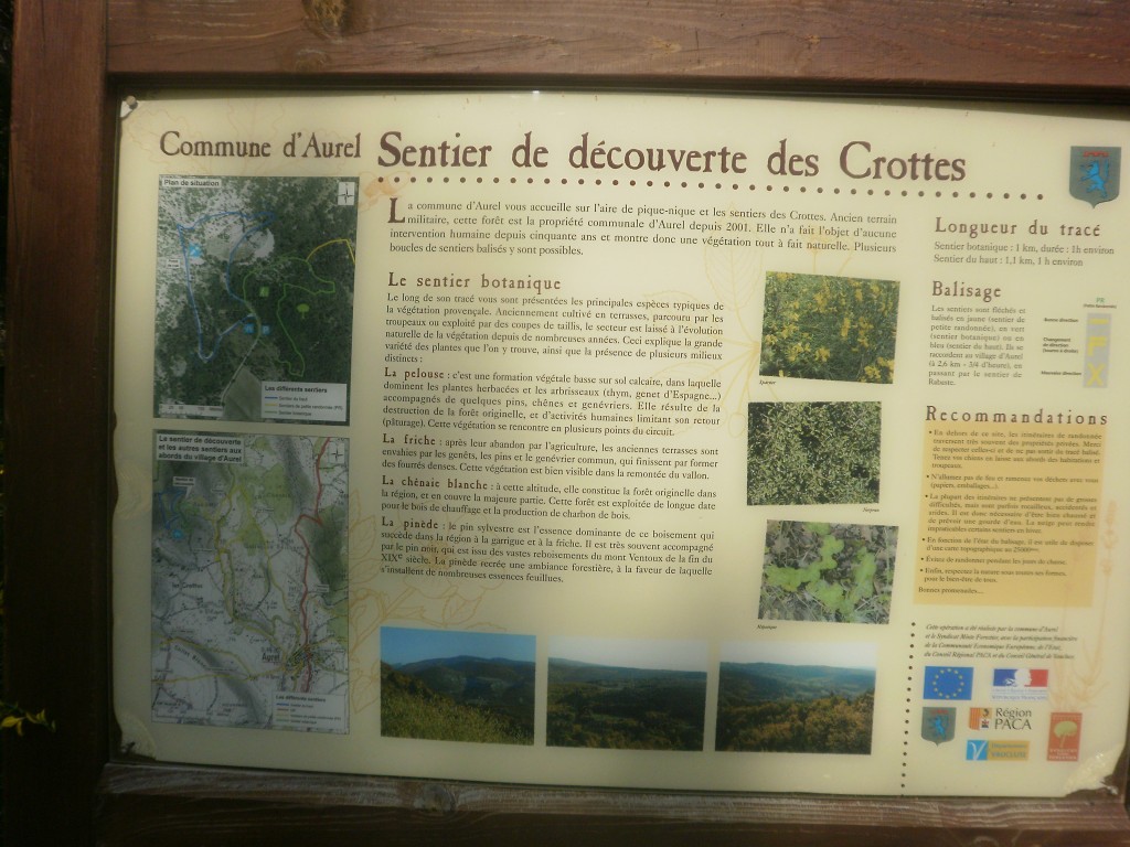 sentier de decouverte crottes a aurel