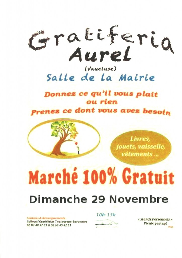 GRATIFERIA AUREL NOVEMBRE 2015