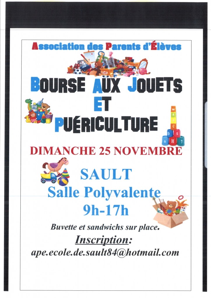 BOURSE AUX JOUETS ET PUERICULTURE