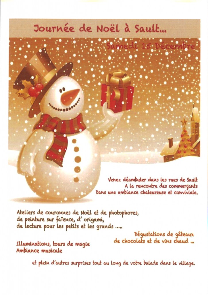 JOURNEE DE NOEL A SAULT