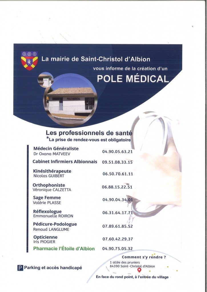 POLE MEDICAL ST CHRISTOL