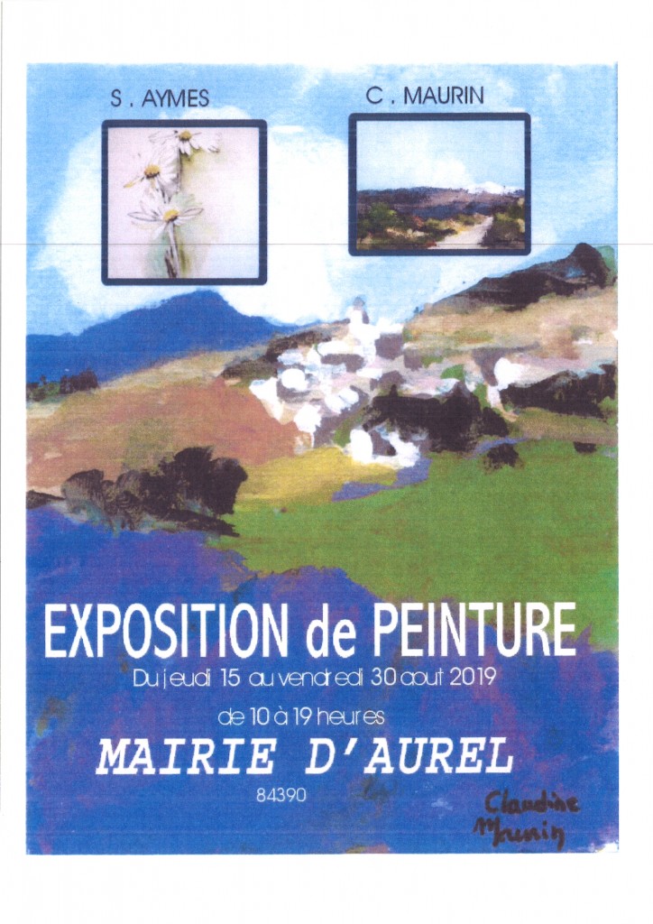 EXPOSITION DE PEINTURE AYMES MAURIN