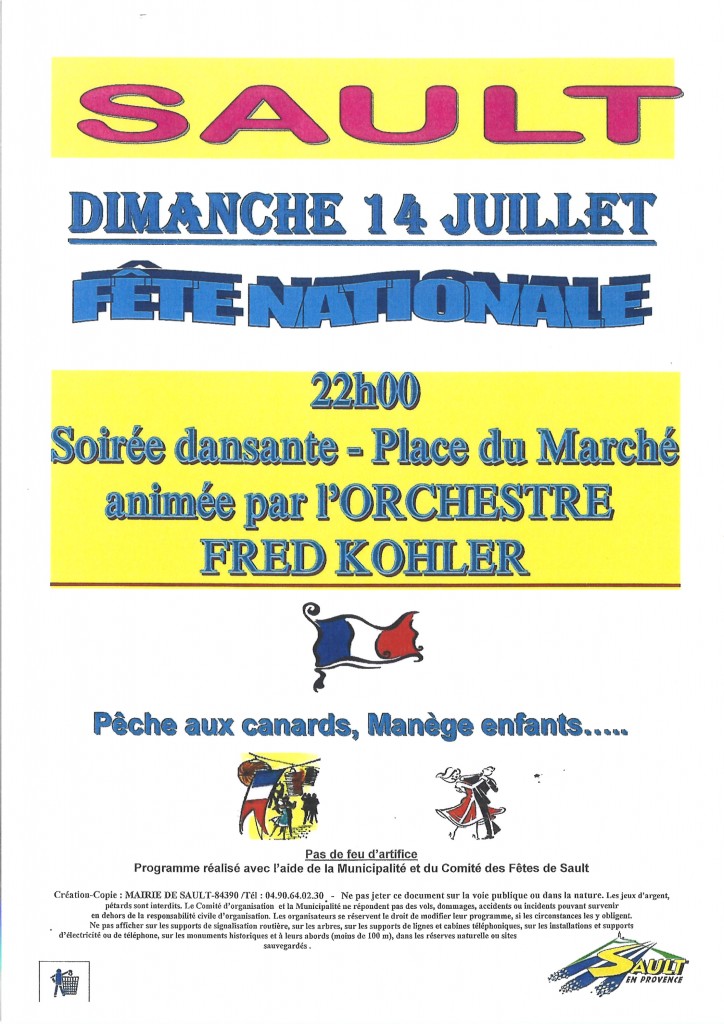 FETE NATIONALE 14 JUILLET