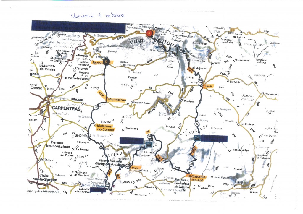 parcours du vendredi 4 octobre 2019