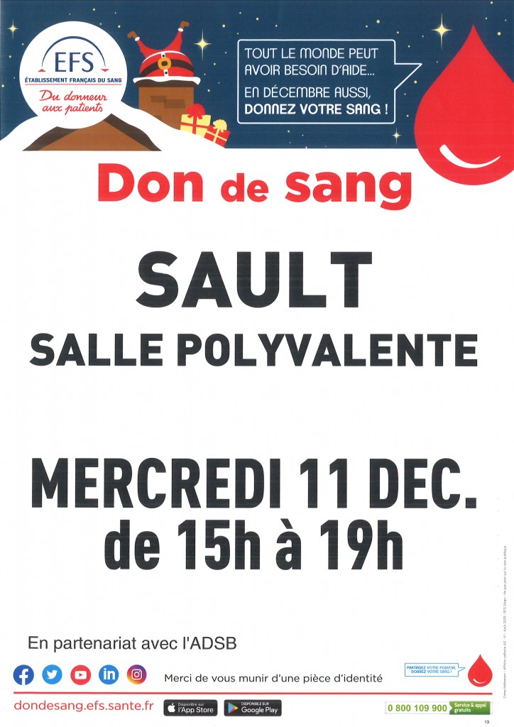 DON DU SANG SAULT