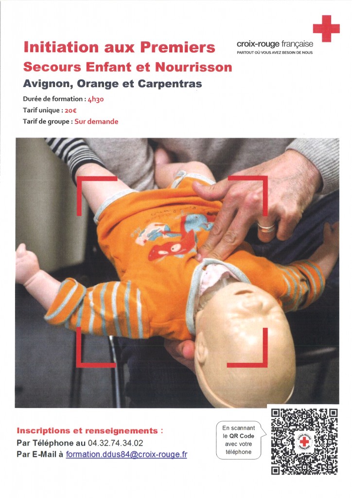 INITIATION AUX PREMIERS SECOURS ENFANT ET NOURRISSON