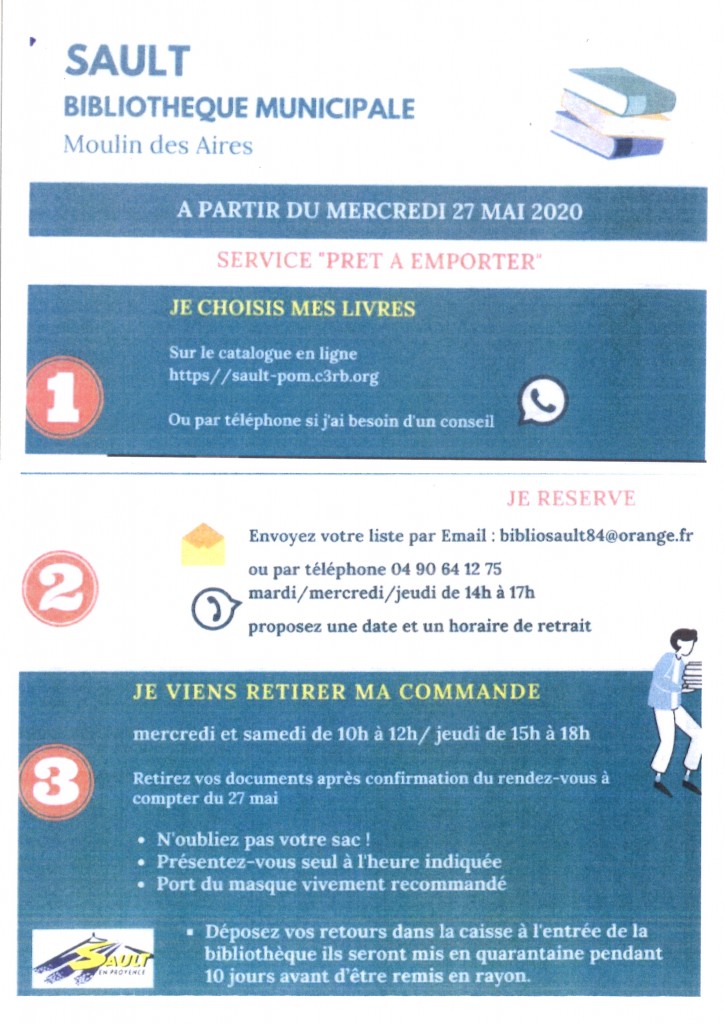 BIBLIOTHEQUE DE SAULT INFOS