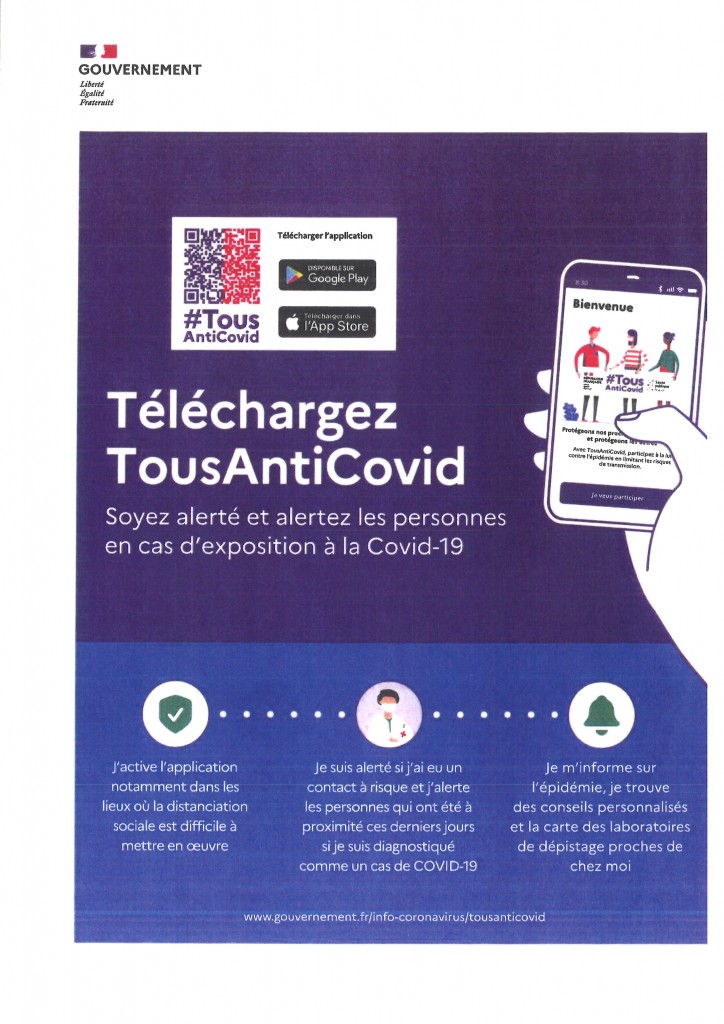 APPLICATION TOUS ANTICOVID