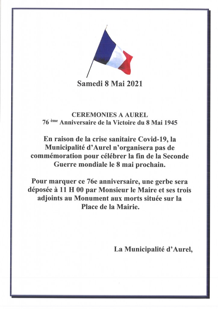 CEREMONIES DU 8 MAI